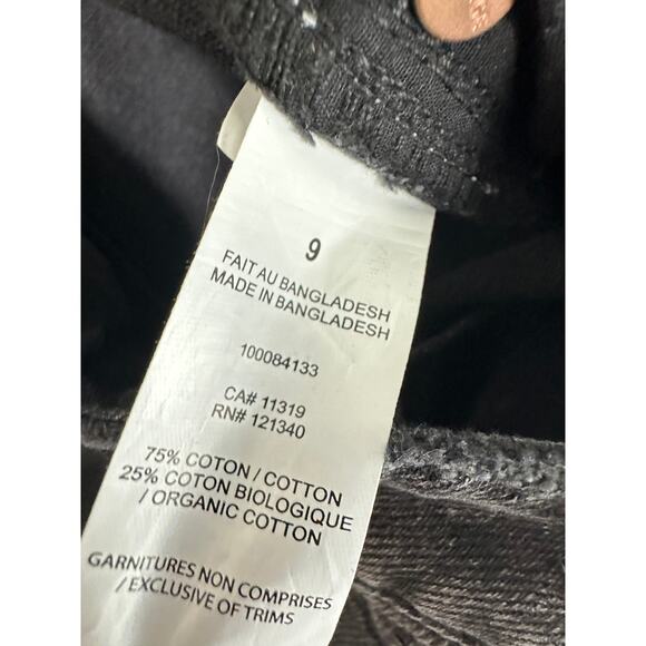 Garage Denim Black Wash 90's Straight Jeans Loose Fit Womens Size 9 - Picture 7 of 7